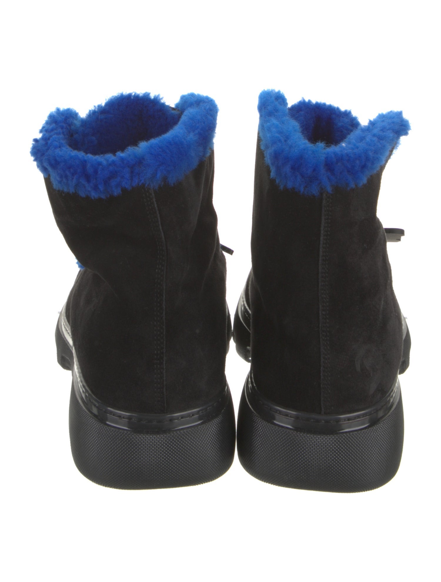 Burberry Suede Lace-Up Boots