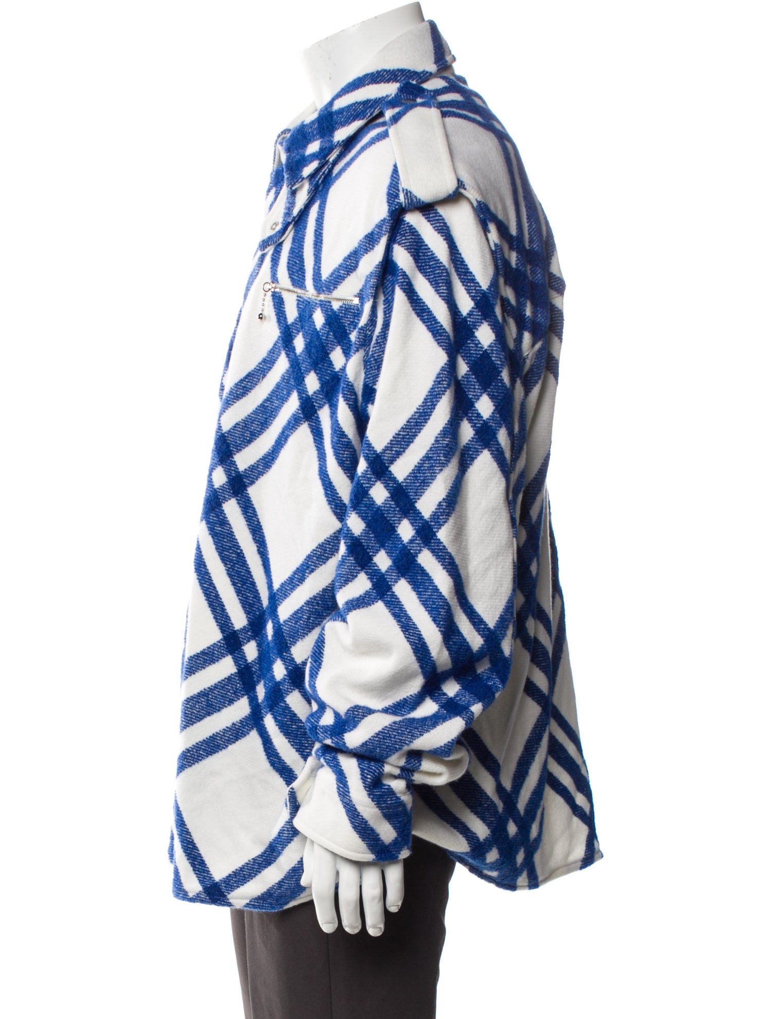 Burberry Prorsum Wool Plaid Print Jacket w/ Tags