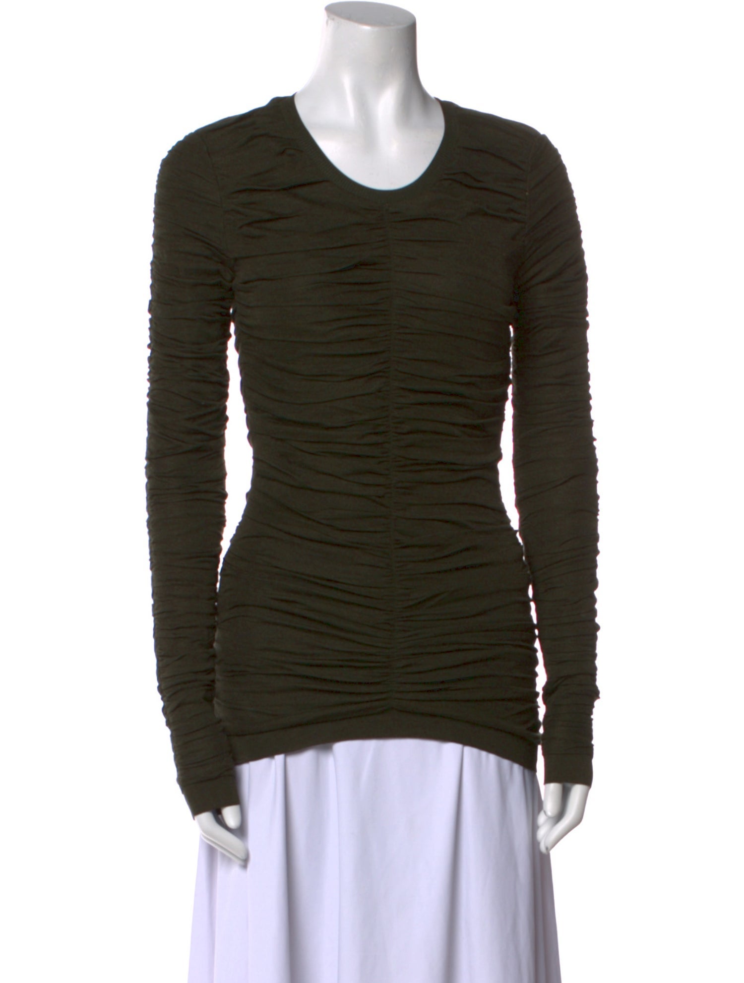 Burberry Prorsum Silk Scoop Neck Top