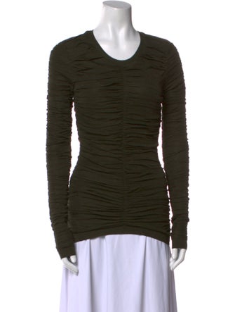 Burberry Prorsum Silk Scoop Neck Top