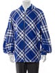 Burberry Prorsum Plaid Print Windbreaker