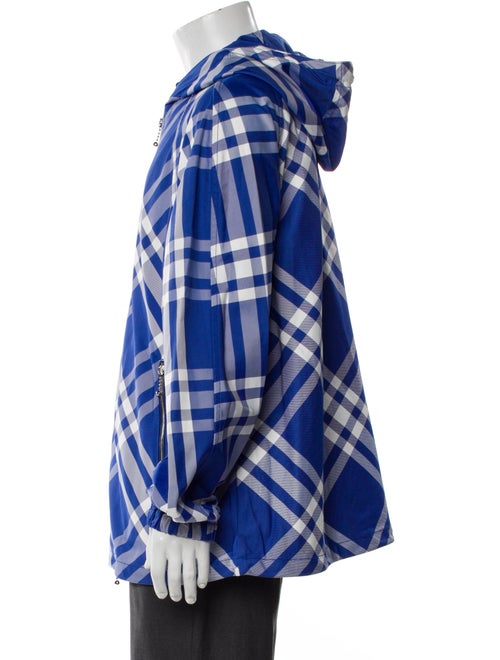 Burberry Prorsum Plaid Print Windbreaker
