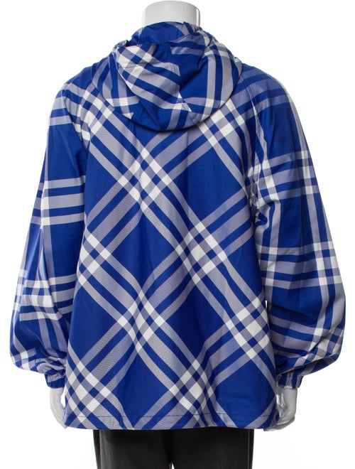 Burberry Prorsum Plaid Print Windbreaker