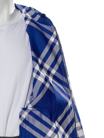 Burberry Prorsum Plaid Print Windbreaker