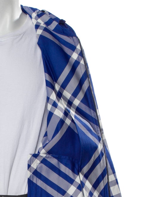 Burberry Prorsum Plaid Print Windbreaker