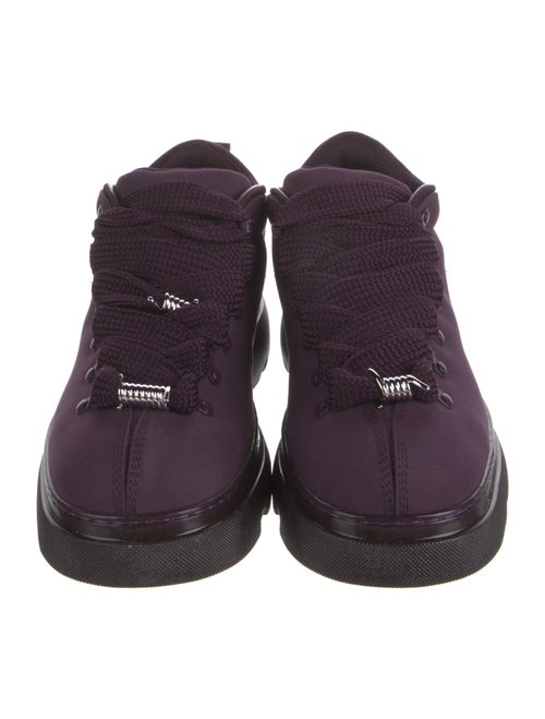 Burberry Suede Lace-Up Boots