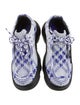 Burberry Leather Plaid Print Lace-Up Boots