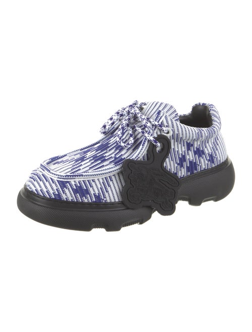 Burberry Plaid Print Lace-Up Boots