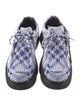 Burberry Plaid Print Lace-Up Boots