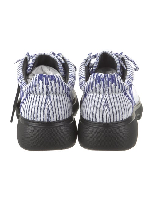 Burberry Plaid Print Lace-Up Boots