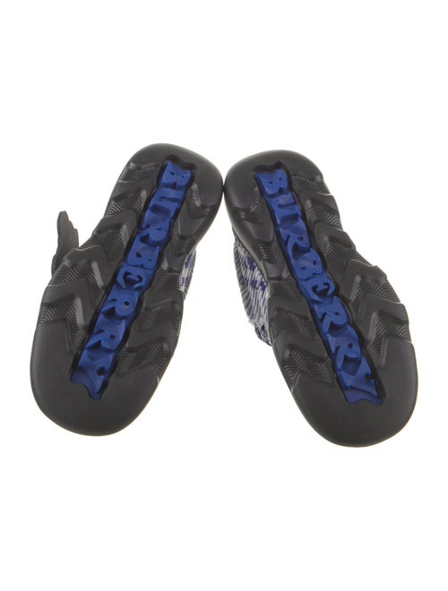 Burberry Plaid Print Lace-Up Boots