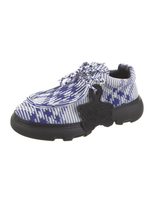 Burberry Plaid Print Lace-Up Boots