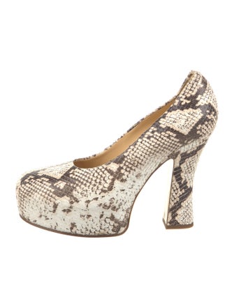 Burberry Prorsum Snakeskin Animal Print Pumps