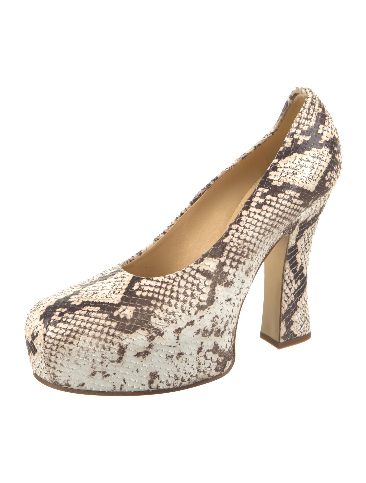 Burberry Prorsum Snakeskin Animal Print Pumps