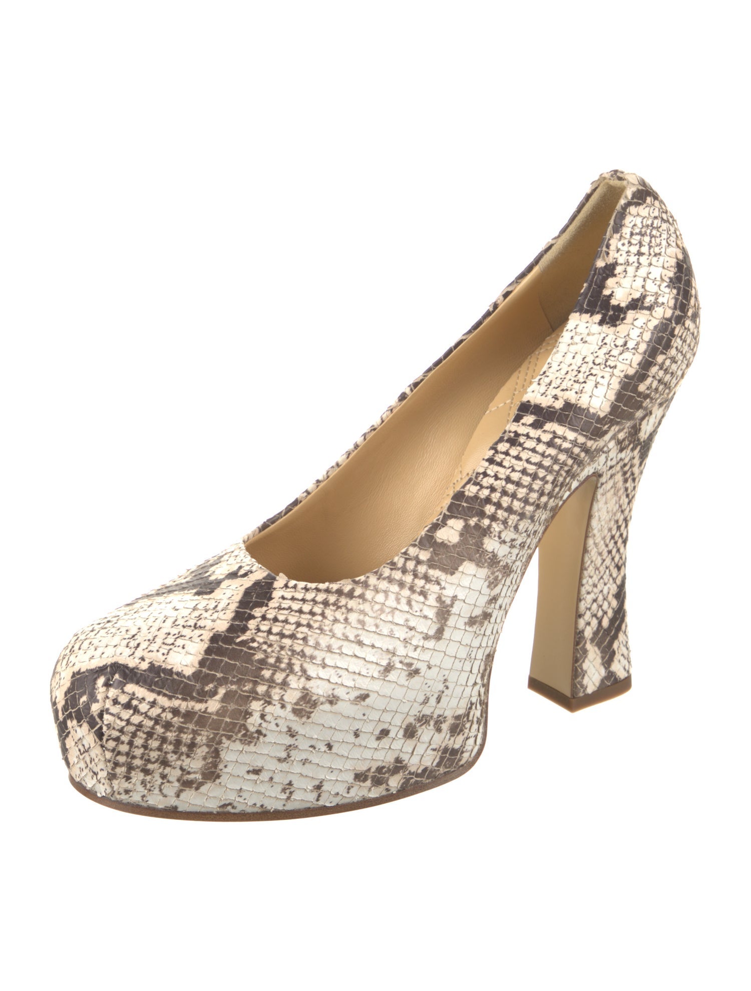 Burberry Prorsum Snakeskin Printed Pumps
