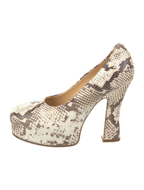 Burberry Snakeskin Animal Print Pumps