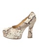 Burberry Snakeskin Animal Print Pumps