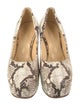 Burberry Snakeskin Animal Print Pumps