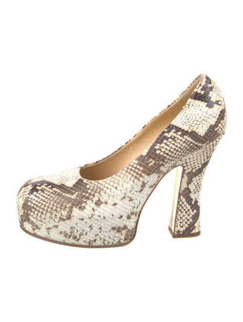 Burberry Snakeskin Animal Print Pumps
