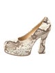 Burberry Snakeskin Animal Print Pumps