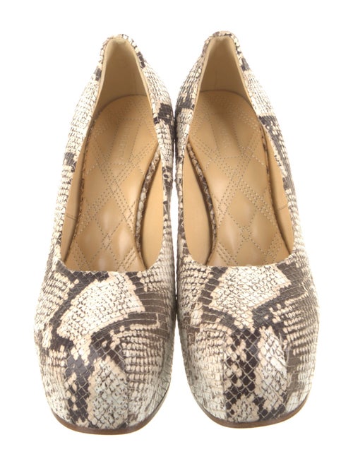 Burberry Snakeskin Animal Print Pumps