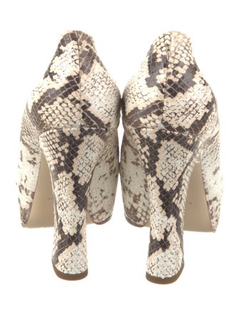Burberry Snakeskin Animal Print Pumps