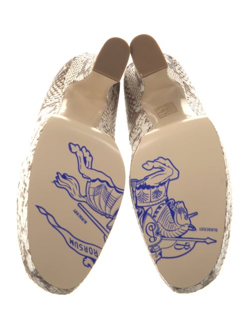 Burberry Snakeskin Animal Print Pumps