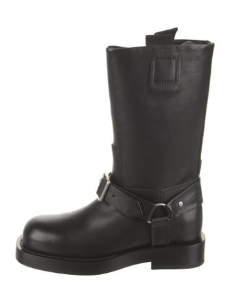 Burberry Leather Moto Boots