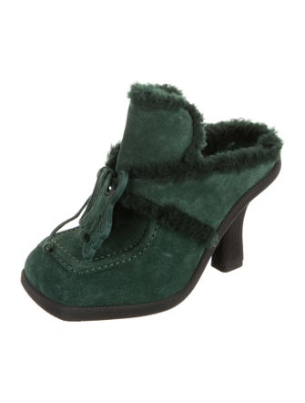 Burberry Suede Mules