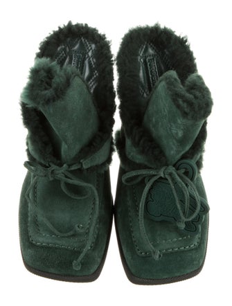 Burberry Suede Mules