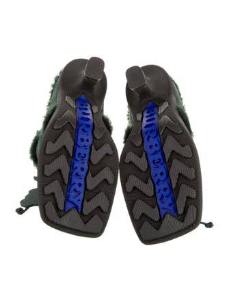 Burberry Suede Mules