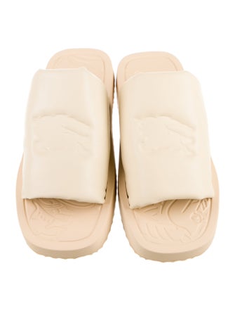 Burberry Leather Slides
