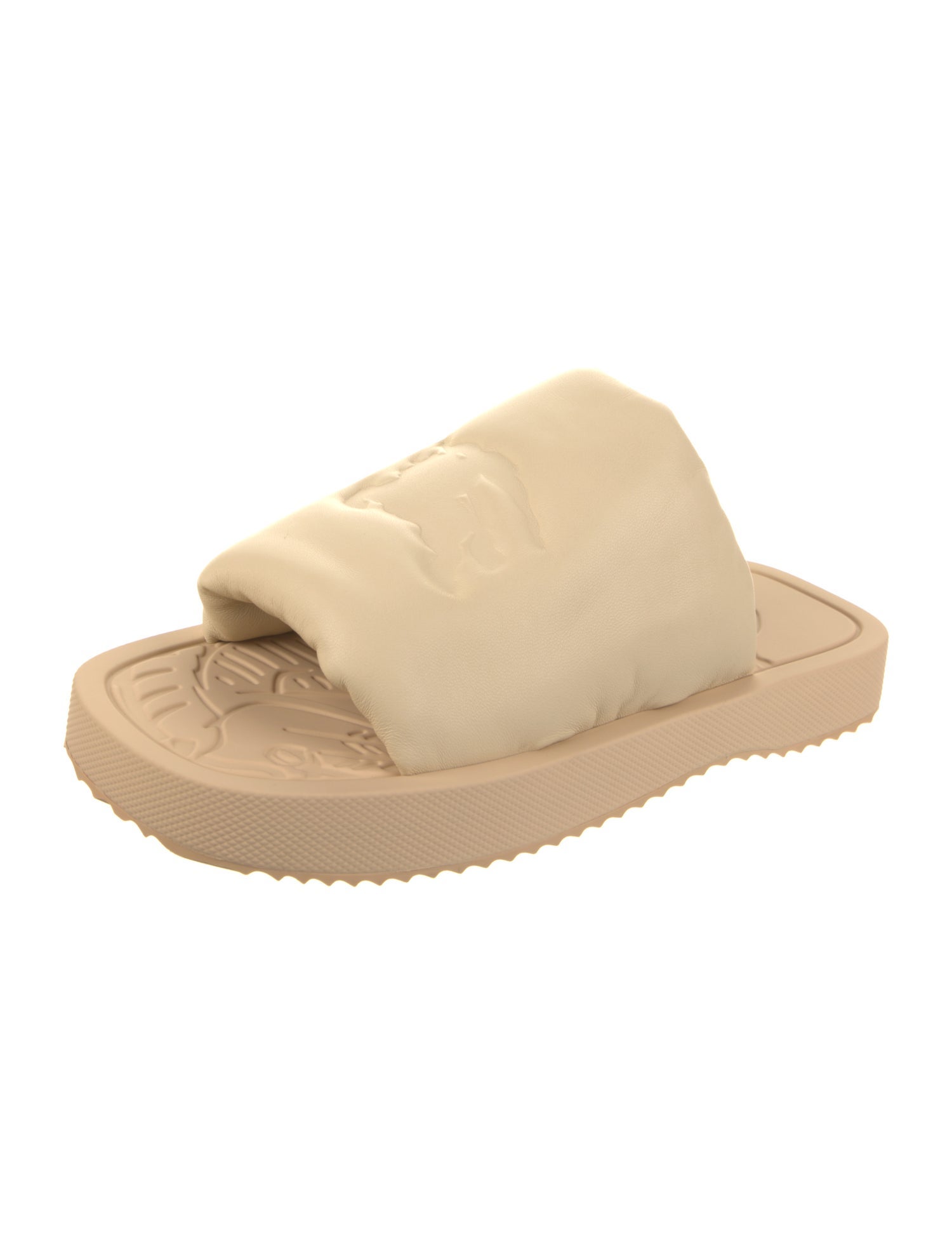 Burberry Leather Slides w/ Tags