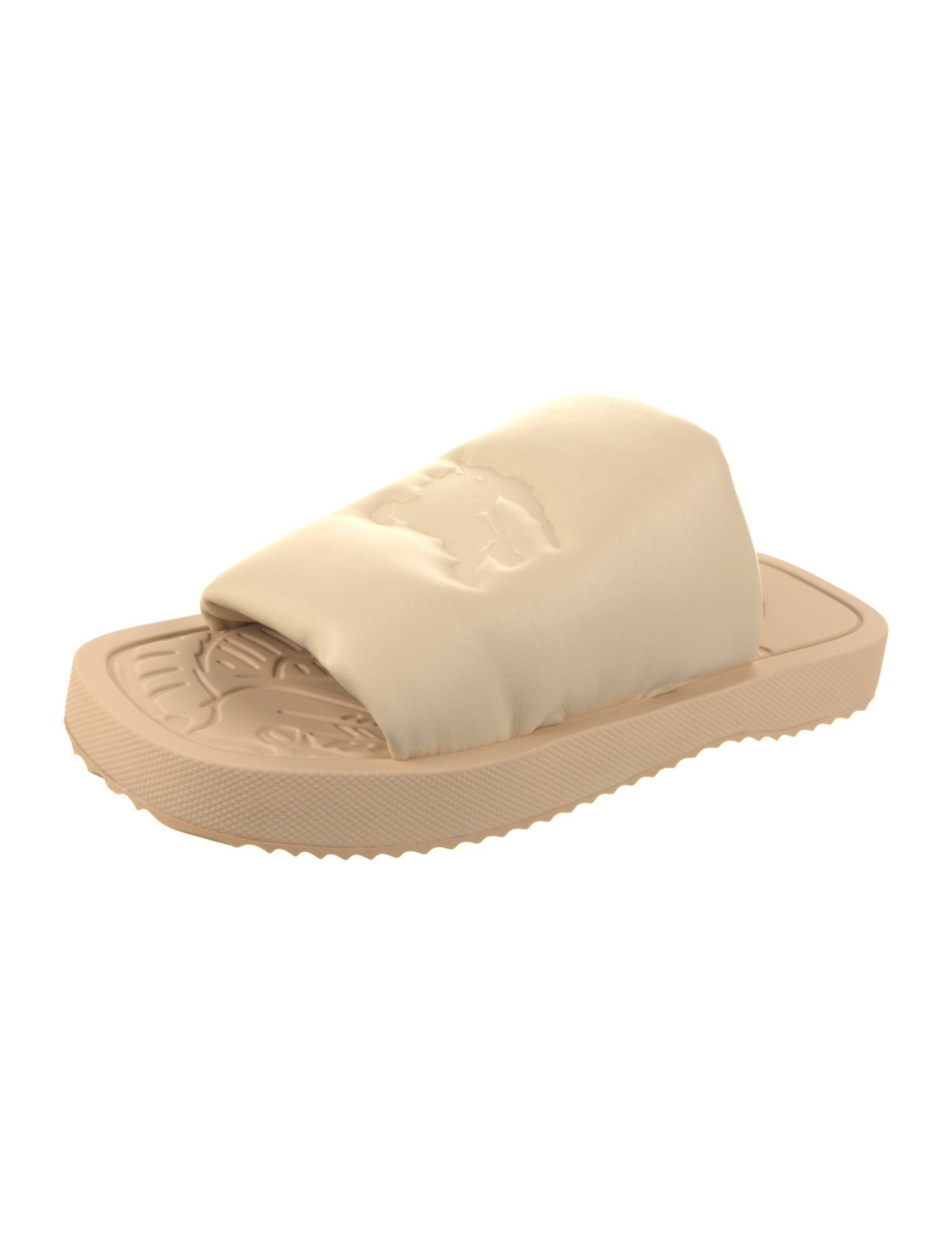 Burberry Leather Slides w/ Tags