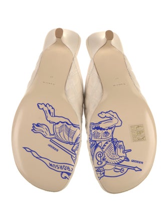 Burberry Leather Mules