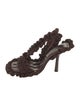 Burberry Prorsum Ruffle Embellishment Slingback Sandals