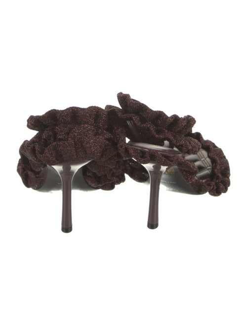 Burberry Prorsum Ruffle Embellishment Slingback Sandals