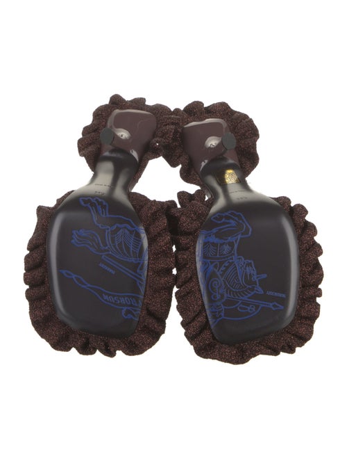 Burberry Prorsum Ruffle Embellishment Slingback Sandals