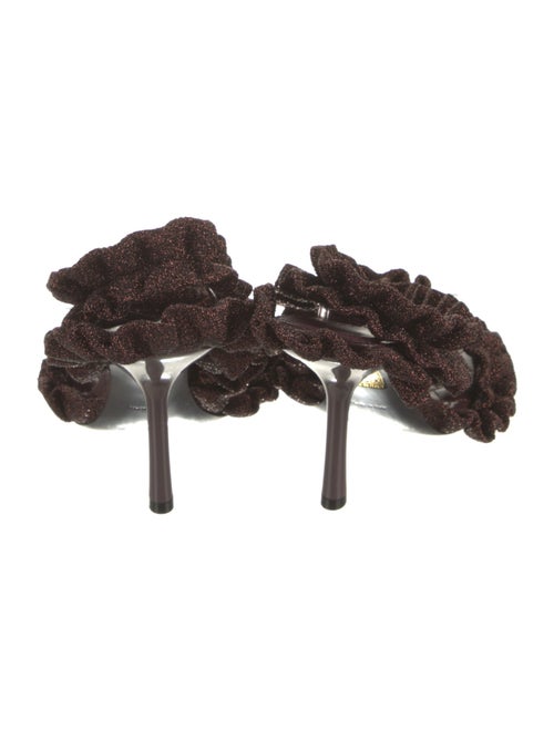 Burberry Prorsum Ruffle Embellishment Slingback Sandals