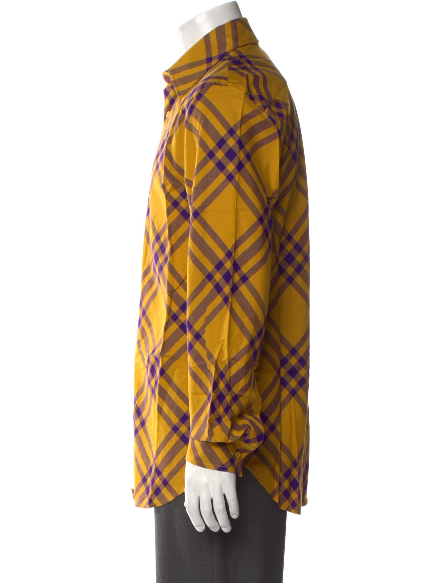Burberry Nova Check Pattern Long Sleeve Dress Shirt
