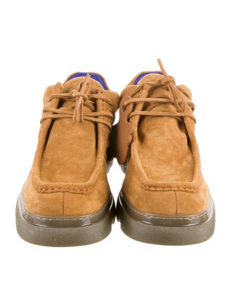 Burberry Suede Lace-Up Boots