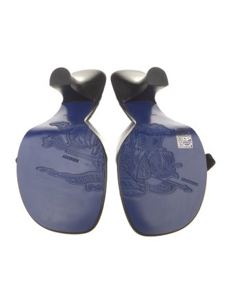 Burberry Leather Printed Slides