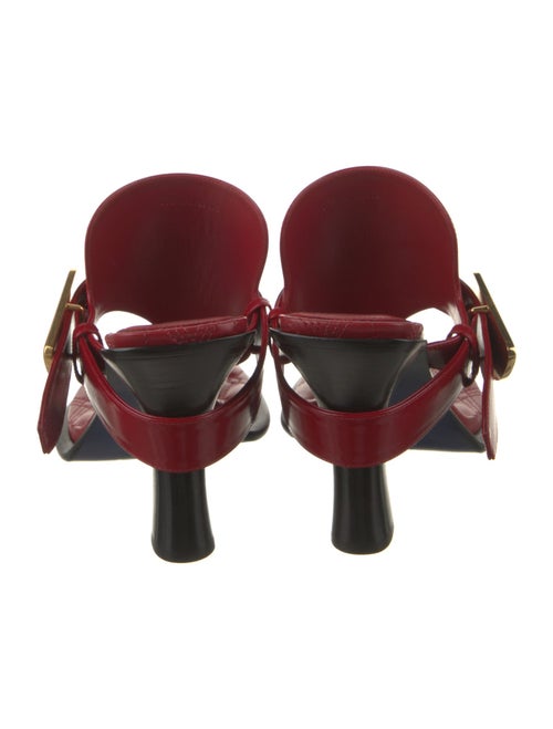 Burberry Leather T-Strap Sandals