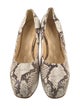Burberry Prorsum Embossed Leather Animal Print Pumps