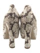 Burberry Prorsum Embossed Leather Animal Print Pumps