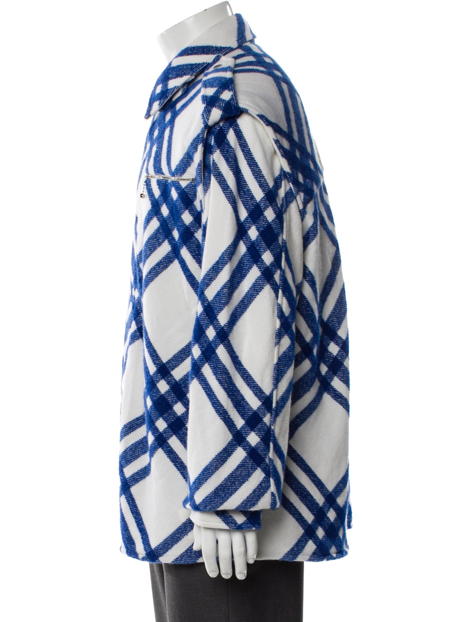 Burberry Prorsum Wool Plaid Print Windbreaker w/ Tags