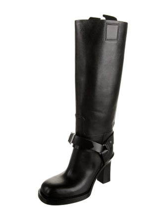 Burberry Leather Riding Boots