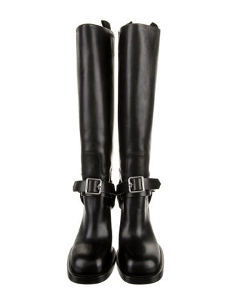 Burberry Leather Riding Boots