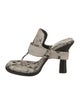 Burberry Prorsum Snakeskin Animal Print T-Strap Sandals