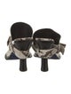 Burberry Prorsum Snakeskin Animal Print T-Strap Sandals